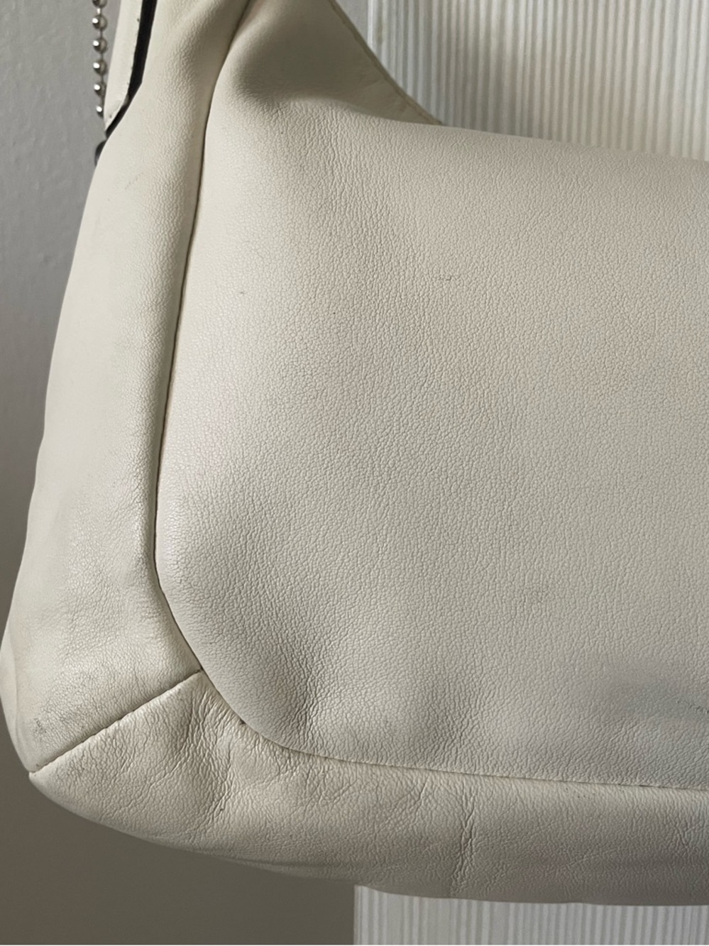 Coach White Leather Hobo Bag | Silver Hardware | Classic Quiet Luxury - Picture 9 of 10